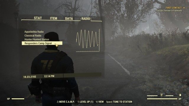 (Optional) Tune Pip-Boy radio to the Responders' Signal