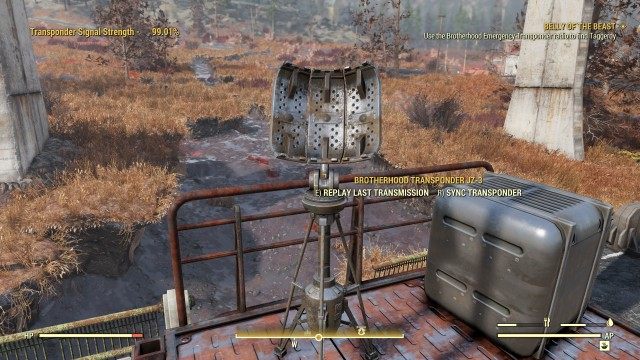 Use the Brotherhood Emergency Transponder radio to find Taggerdy