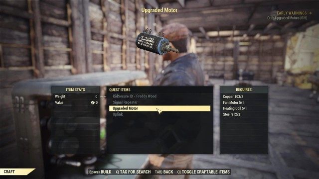 Craft Upgraded Motors (x/5)