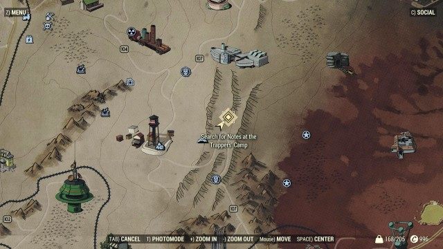 Search for Notes at the Trappers' Camp