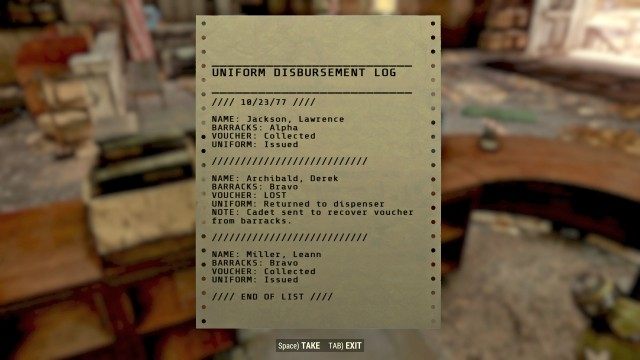 (Optional) Search the area for a Uniform Voucher