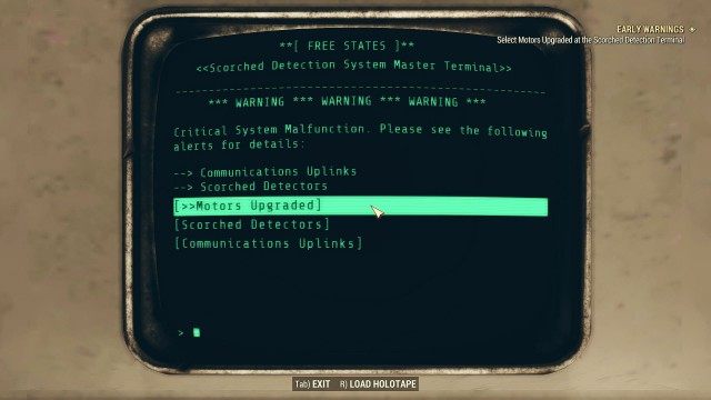 Select Motors Upgraded at the Scorched Detection Terminal