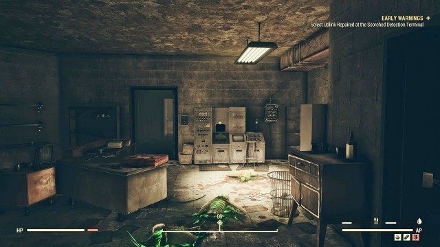 Select Uplink Repaired at the Scorched Detection Terminal