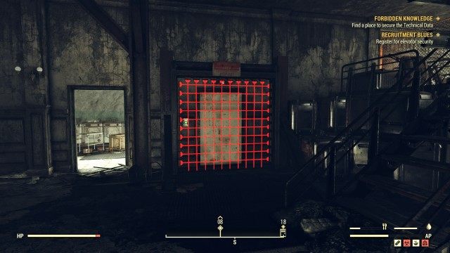 Take elevator to the top floor