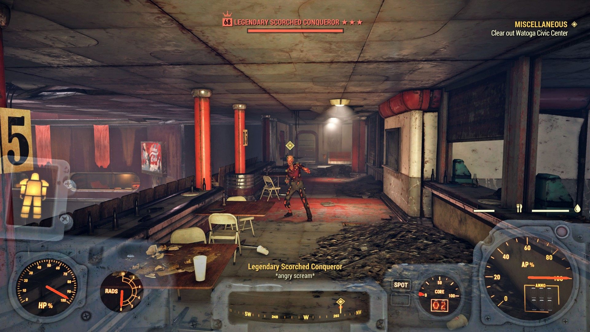 Clear Watoga Civic Center, Fallout 76 Quest