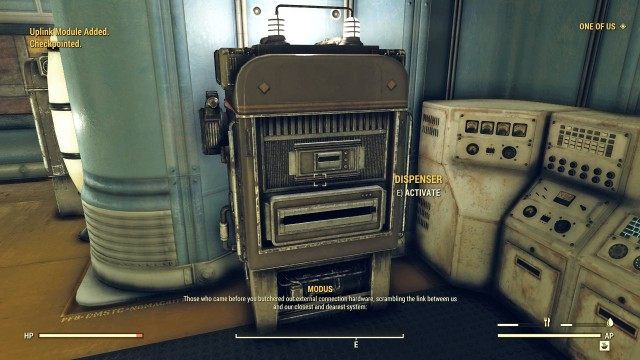 Access the dispenser