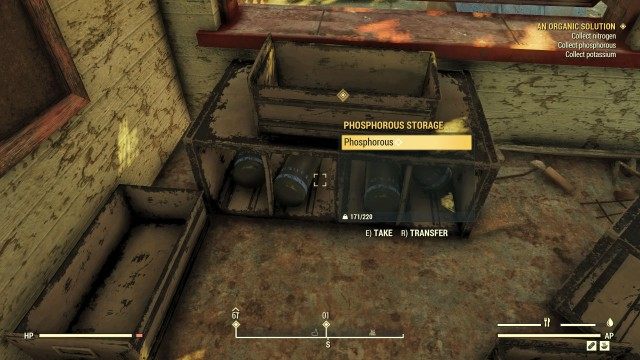 Collect phosphorous