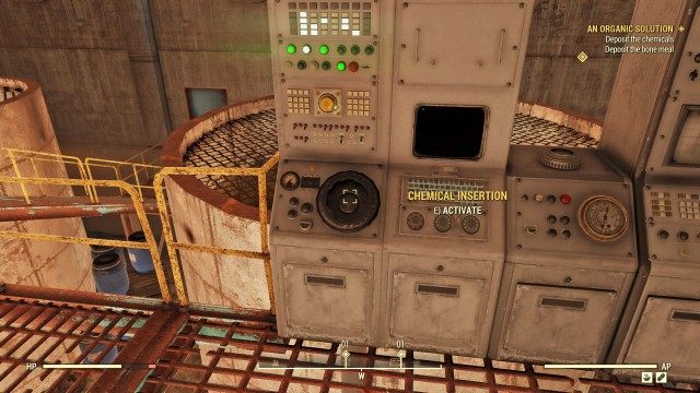 Deposit the chemicals