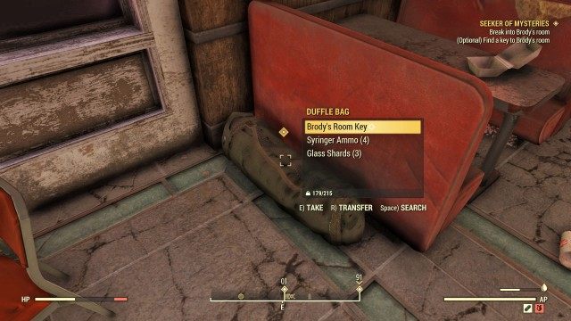 (Optional) Find a key to Brody's room