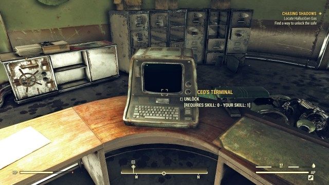 Find a way to unlock the safe