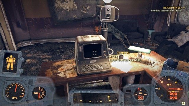 Investigate Saboteur's Work Terminal