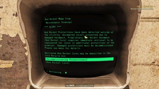 Investigate the Red Rocket Mega Stop