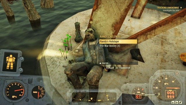 Listen to Randy's holotape