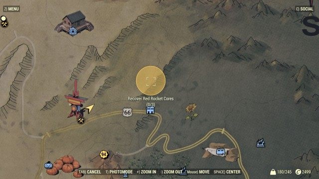 Recover Red Rocket Cores (x/3)