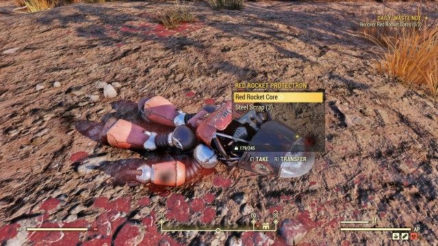 Recover Red Rocket Cores (x/3)