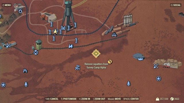 Remove squatters from { Location }