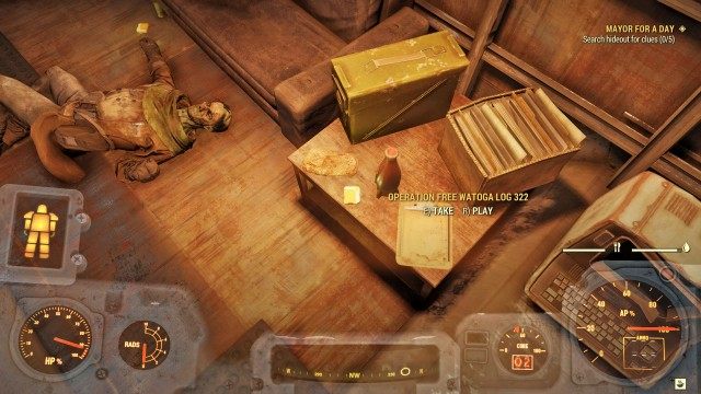 Search hideout for clues (x/5)