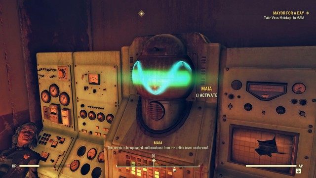 Take Virus Holotape to MAIA