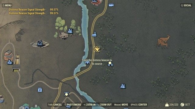 Track the distress beacon to its source