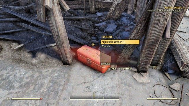 Search General's Steakhouse for Supplies