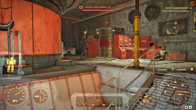 Defeat the Security Assaultron