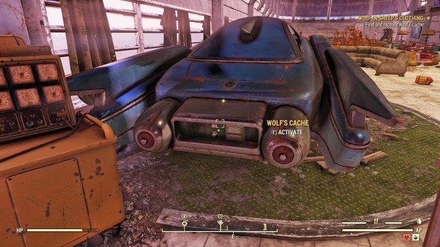 Find and recover Wolf's cache