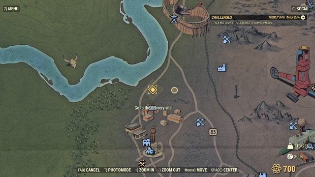 Go to the delivery site