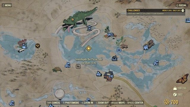 Investigate the Picnic site for clues (0/4)