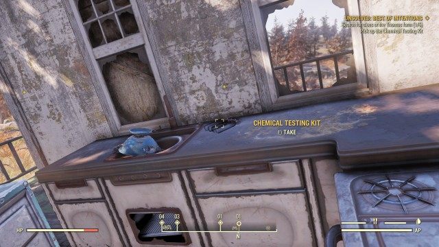 Pick up the Chemical Testing Kit
