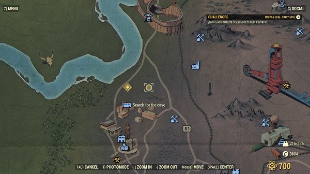 Search for the cave