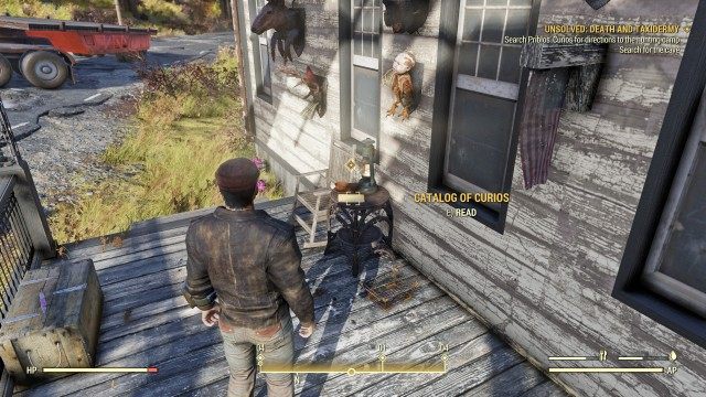 Search Priblos' Curios for directions to the hunting camp