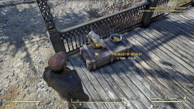 Search Priblos' Curios for directions to the hunting camp