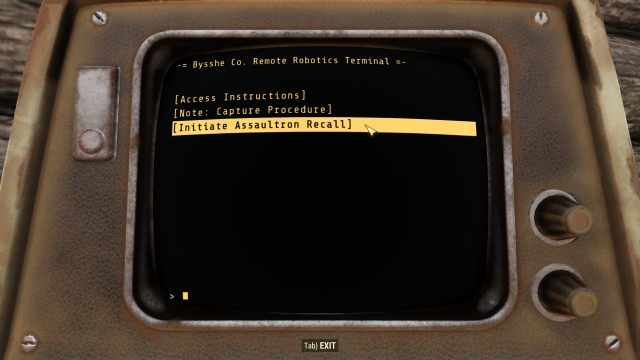 Search the cabin terminal