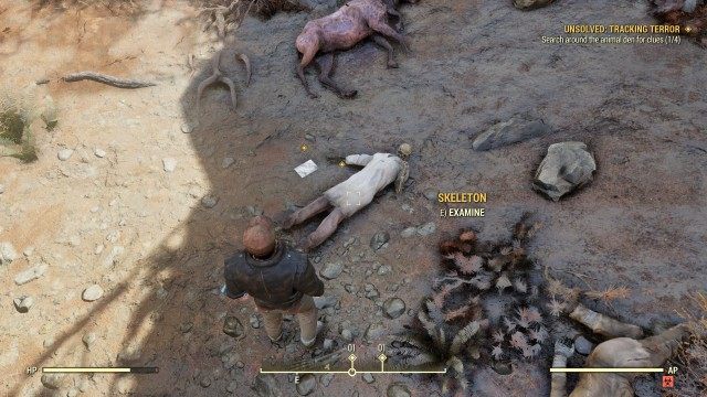 Search around the animal den for clues (0/4)