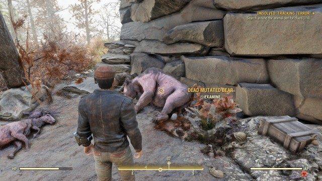 Search around the animal den for clues (0/4)