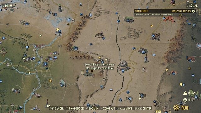  Search the police station in Monongah for clues (0/4)
