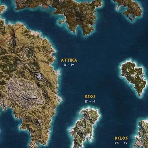 Assassins Creed Odyssey World Map World Map, Assassin's Creed Odyssey Map