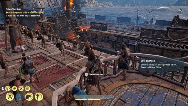 Board the pirate ship to rescue Kleio