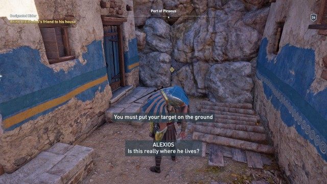 Bring Alkibiades's friend to his house