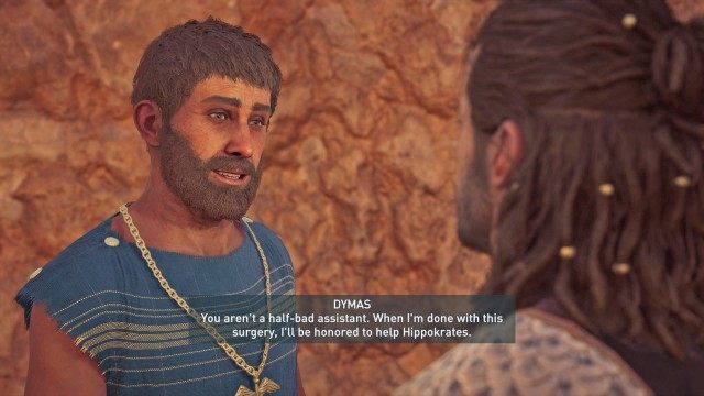 Bring the bone forceps to Dymas