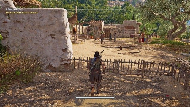 Bring the items back to Odessa