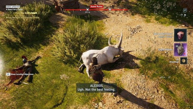 Collect the bull's heart