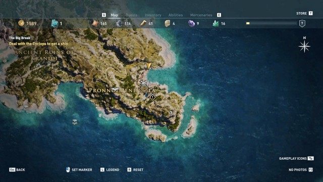 Deal with the Cyclops to get a ship