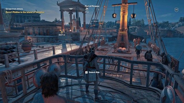 Escort Phidias to the island of Seriphos