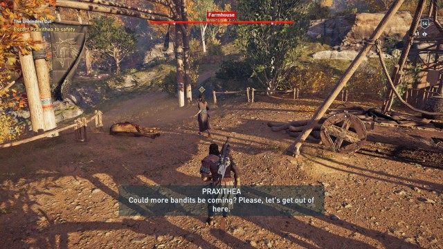 Escort Praxithea to safety