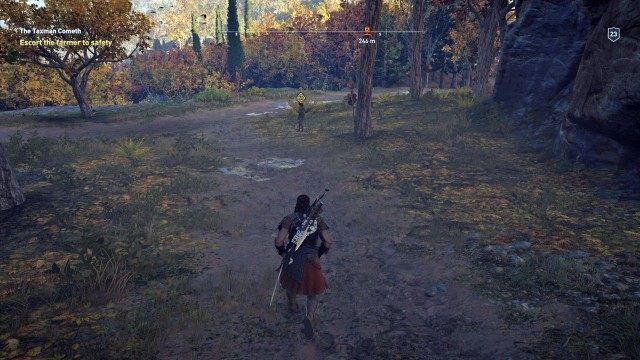 Escort the farmer to safety