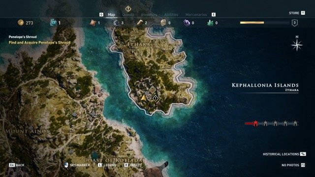 Find and Acquire Penelope's Shroud