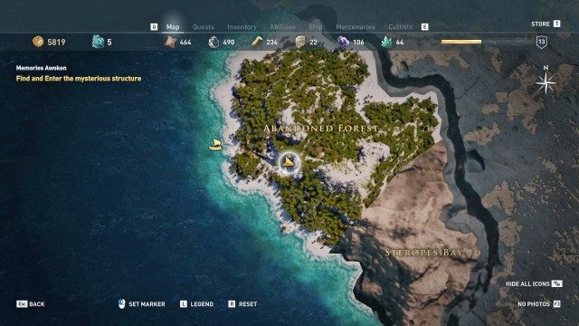 Find and Enter the mysterious structure