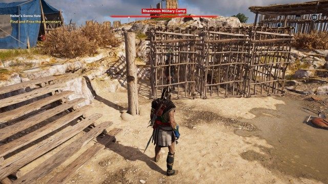 Find and Free the mercenary