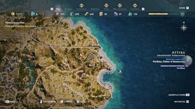 Find and Free the mercenary